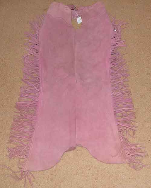 Chaps En Cuir Western Avec Franges - Pour équitation, Show, Taureau - GALAXY LEATHERS